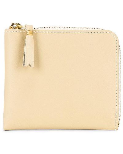 Comme des Garçons Classic Leather Zip Wallet - White