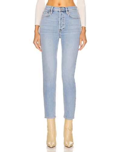 RE/DONE 90's High Rise Ankle Crop - Blue