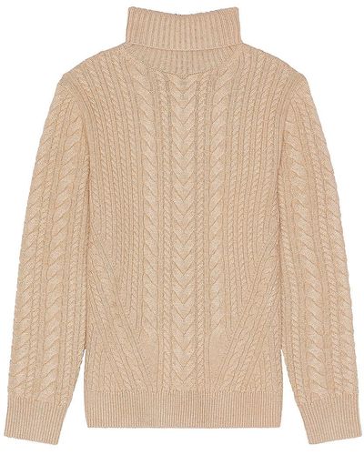 Jonathan Simkhai Ajax Turtleneck Cable Sweater - Natural