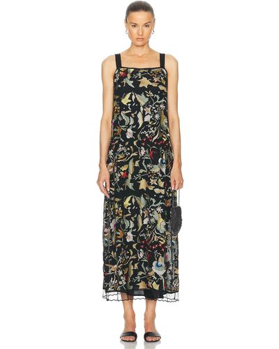 Bode Heirloom Floral Gown - White
