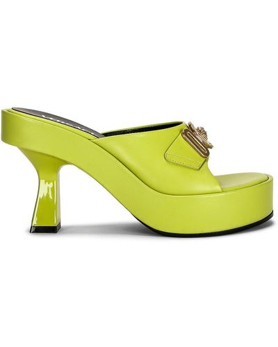 Versace Heeled Sandals - Yellow