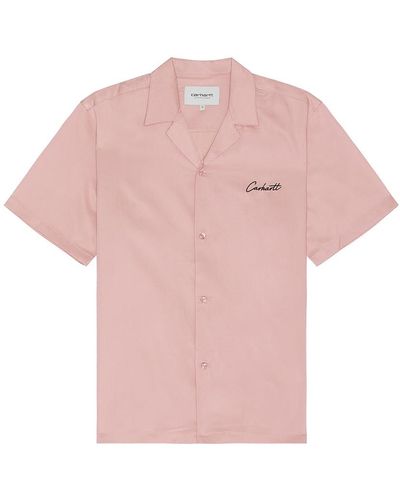 Carhartt Short Sleeve Delray Shirt - Pink