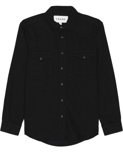 FRAME Western Denim Shirt - Black