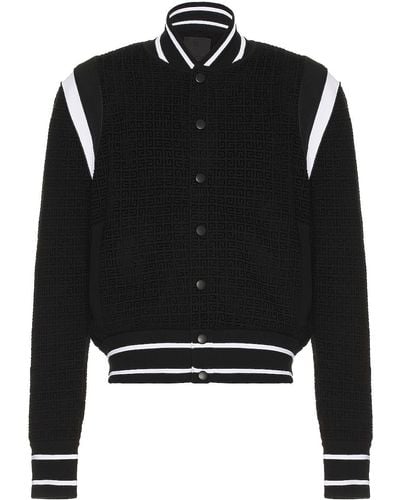 Givenchy Knitted Bomber Jacket - Black