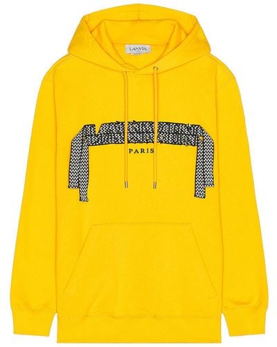 Lanvin Classic Oversized Curblace Hoodie - Yellow