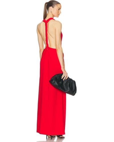 Proenza Schouler Faye Backless Dress - Red