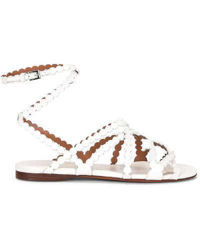 Alaïa Veau Minimal Sandals - White