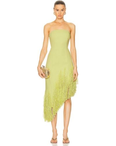 Cult Gaia Libby Mid Length Gown - Yellow