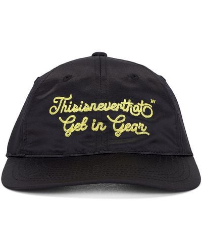 thisisneverthat Get In Gear Cap - Black