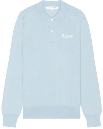Comme des Garçons 2024 Polo Sweater - Blue