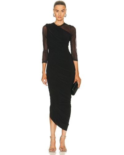 Norma Kamali Long Sleeve Diana Gown - Black