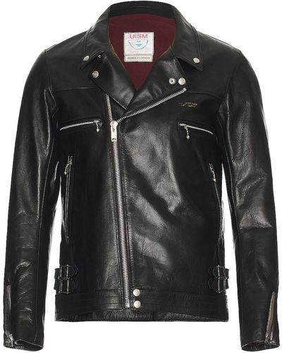 Undercover Leather Rider Jacket - Black