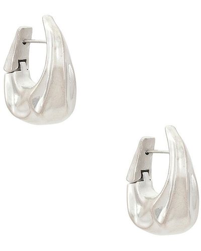 Khaite Olivia Small Hoop Earrings - White