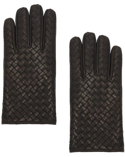 Bottega Veneta Intreccio Gloves - Black
