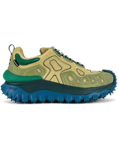 Moncler Genius Moncler X Salehe Bembury Trailgrip Grain Low Top Sneakers - Green