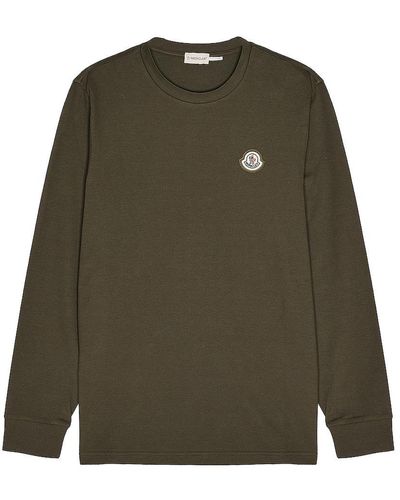 Moncler Long Sleeve T-shirt - Green