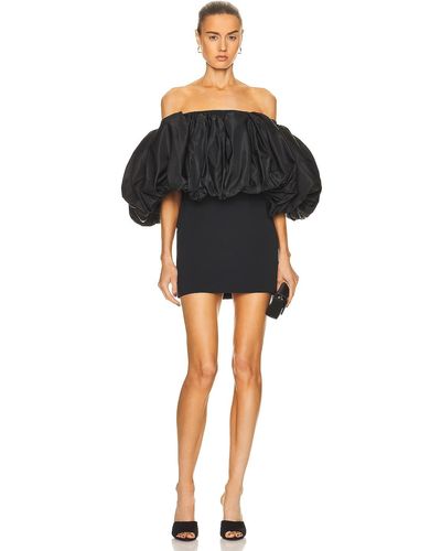 David Koma Overlayer Mini Dress - Black