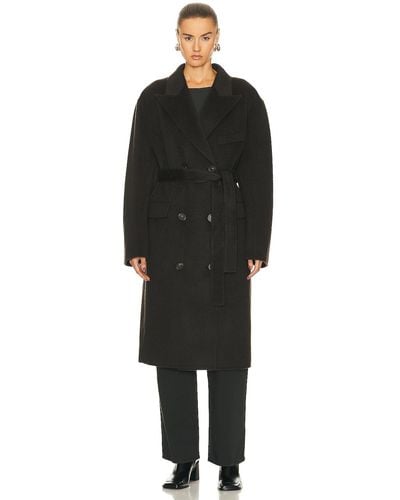 Acne Studios Belted Trench Coat - Black