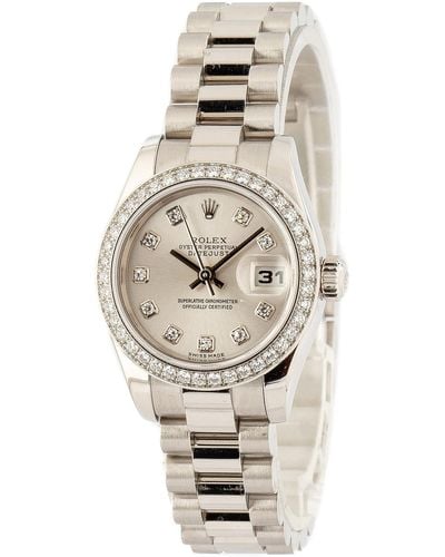 Bob's Watches X Fwrd Renew Rolex Datejust President 179136 - Gray