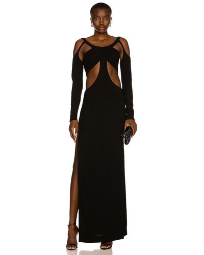Monot Cutout Backless Maxi Dress - Black