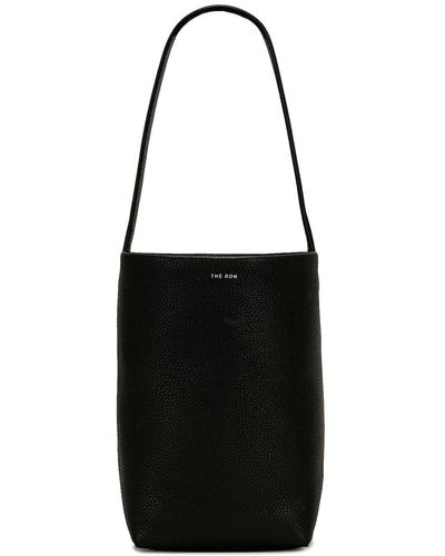 The Row Small North South Park Tote Bag - Black