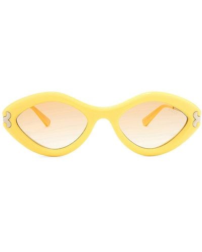 Emilio Pucci Oval Sunglasses - Yellow