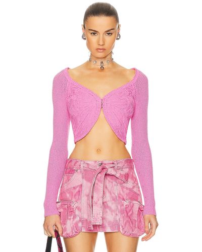 Blumarine Knit Cardigan - Pink