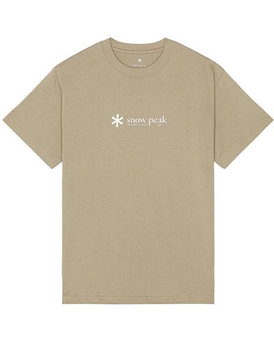 Snow Peak Soft Cotton Logo Short Sleeve T-shirt - Multicolor