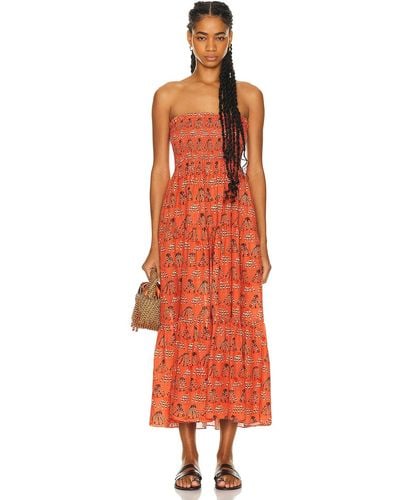 Ulla Johnson Lucca Coverup Dress - Red
