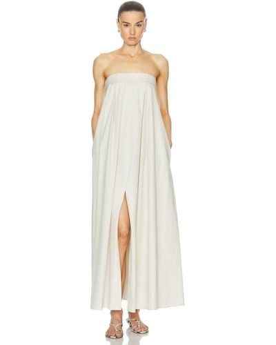 Rohe Strapless Volume Dress - White