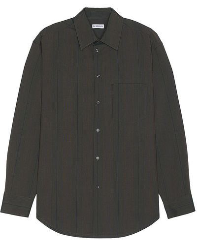 Burberry Plaid Shirt - Gray