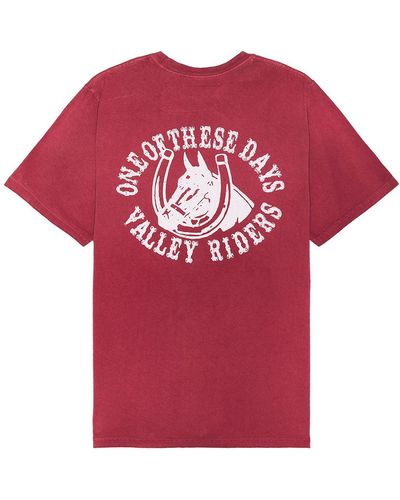 One Of These Days Valley Riders Tee - Red