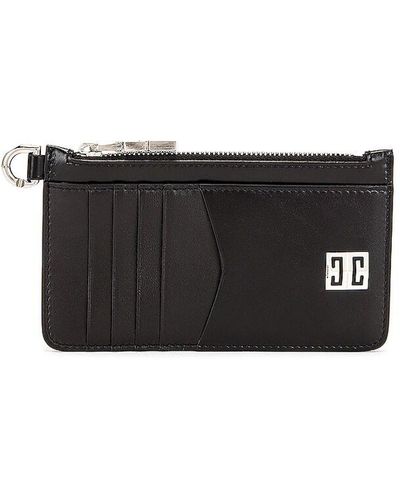 Givenchy 4g Zipped Card Case - Black