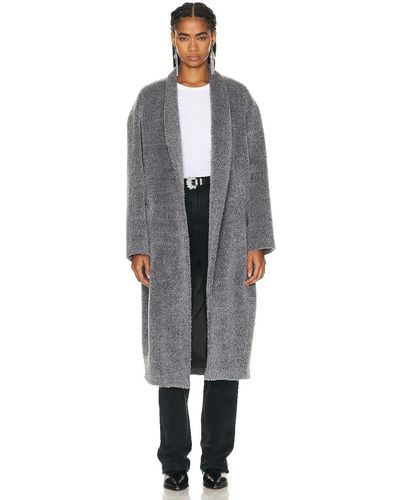 Isabel Marant Caliste Furry Coat - Gray