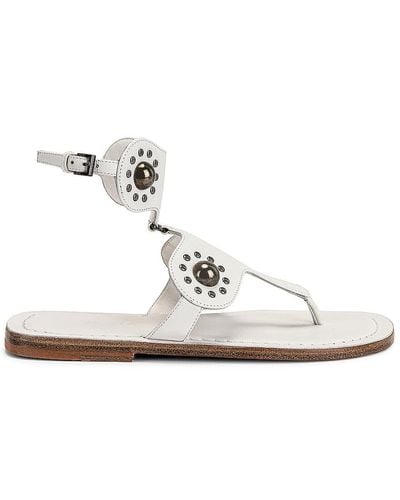 Alaïa Stud Sandals - White