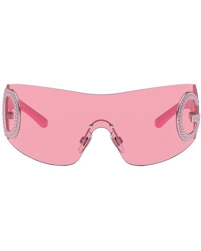 Dolce & Gabbana Shield Sunglasses - Pink