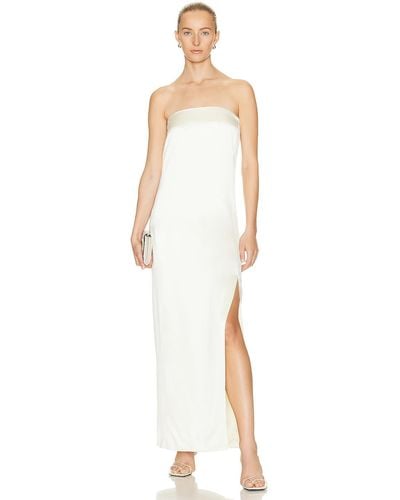 Nicholas Axelie Strapless Tube Gown - White