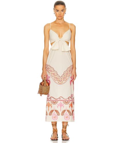Johanna Ortiz Unspoiled Beach Ankle Dress - White
