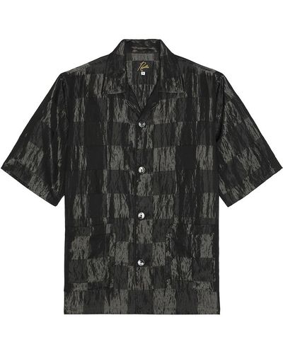 Needles Cabana Shirt Bright Cloth Checker In Black