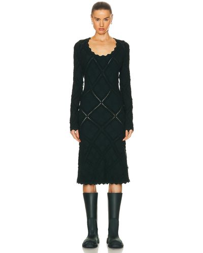 Burberry Long Sleeve Dress - Black