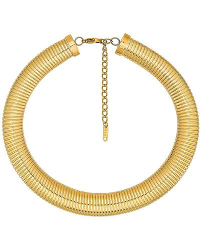 Jordan Road Jewelry Serpent Choker Necklace - White