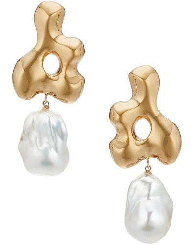 AGMES Baroque Bodmer Earrings - Metallic