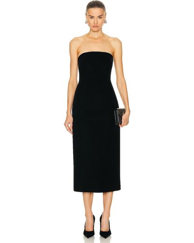 Wardrobe NYC Velvet Corset Dress - Black