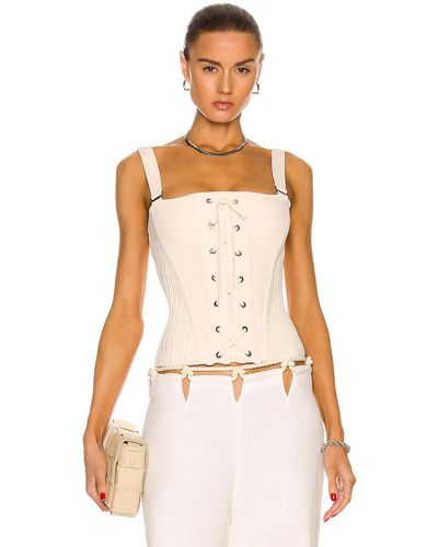 Dion Lee Laced Corset Bodice - Natural