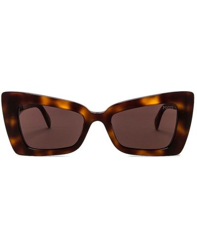 Emilio Pucci Acetate Butterfly Sunglasses - Brown