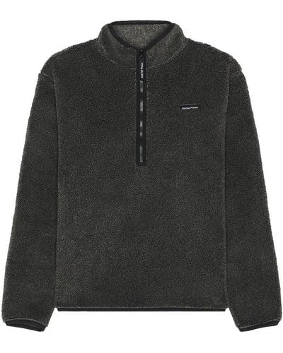 District Vision Doug Half Zip Fleece Sweater - Black