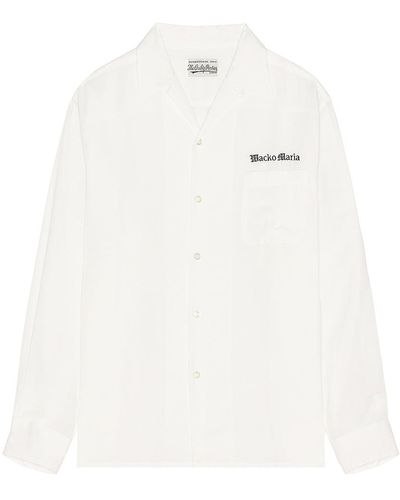 Wacko Maria 50's Long Sleeve Shirt - White