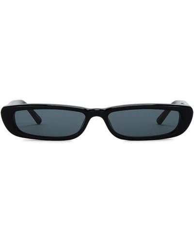 The Attico Thea Narrow Sunglasses - Black