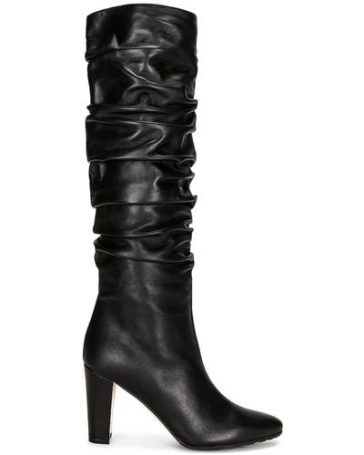 Manolo Blahnik Leather Calassohi 90 Boot - Black