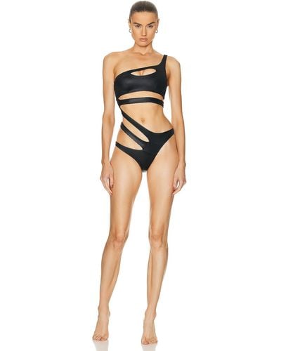 Agent Provocateur Anja halterneck swim suit - Black